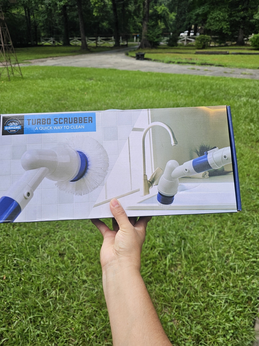 Electric Power Brush - Blue & White